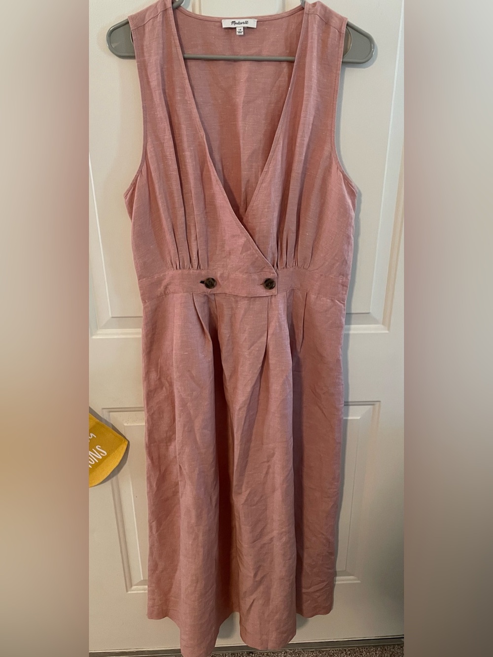 Madewell linen blend maxi dress